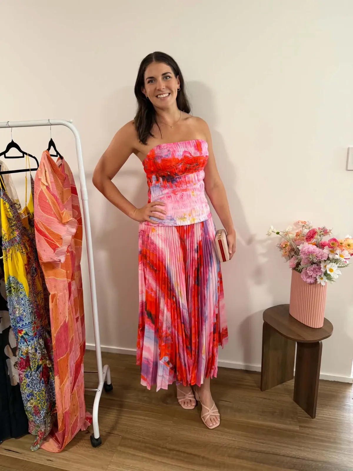 Rockland Midi Dress - Violet Canvas for rent on The Volte - main image