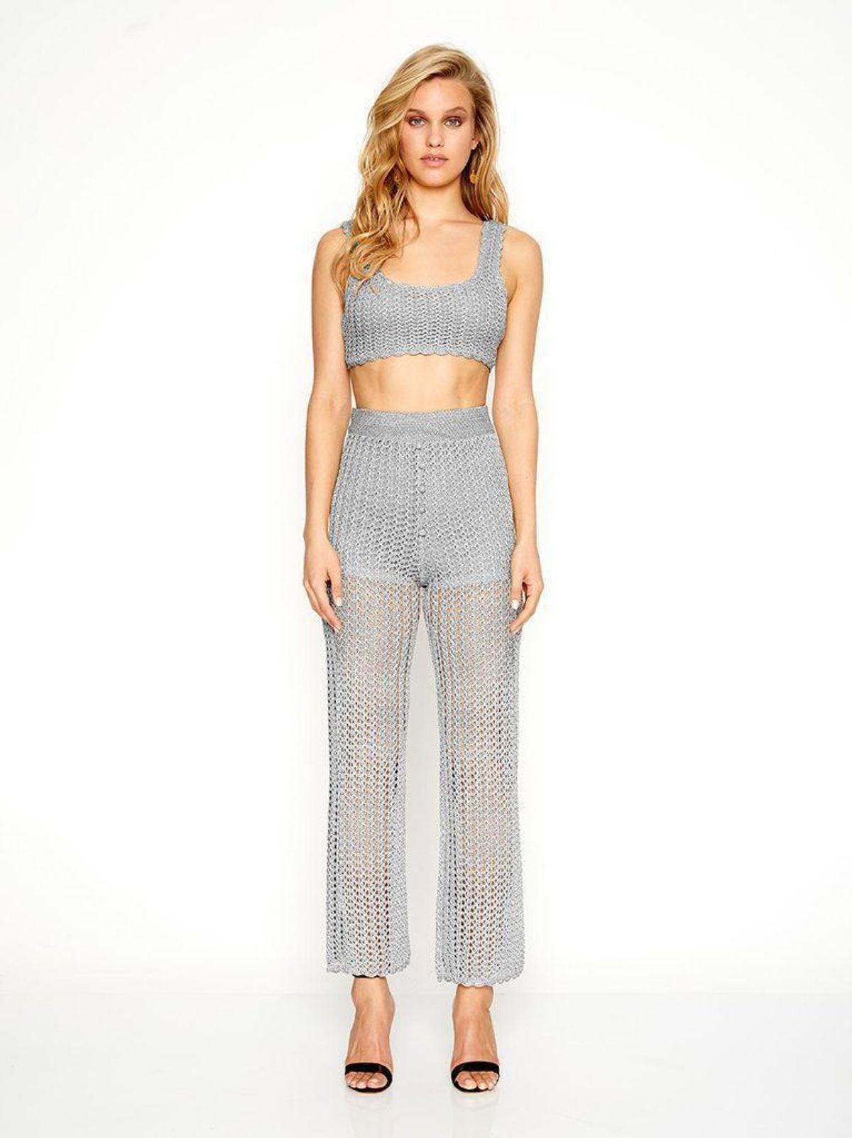 Alice McCall - Cosmic Top & Beautiful and Dangerous Pants Silver Size 8 - Image 2