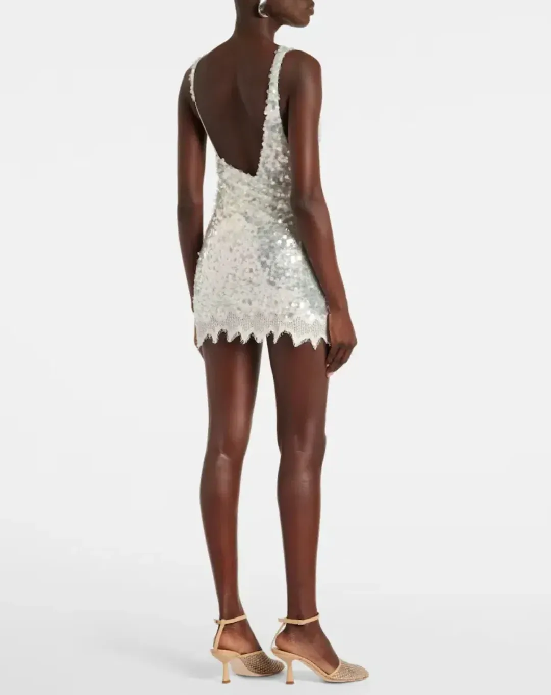 Christopher Esber Opaline Sequin Mini Dress Size 10 for rent on The Volte - main image
