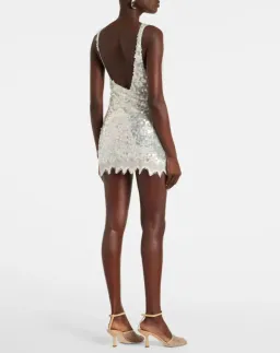 Christopher Esber Opaline Sequin Mini Dress Size 10 for rent on The Volte - image 3