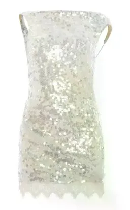 Christopher Esber Opaline Sequin Mini Dress Size 10 for rent on The Volte - image 6