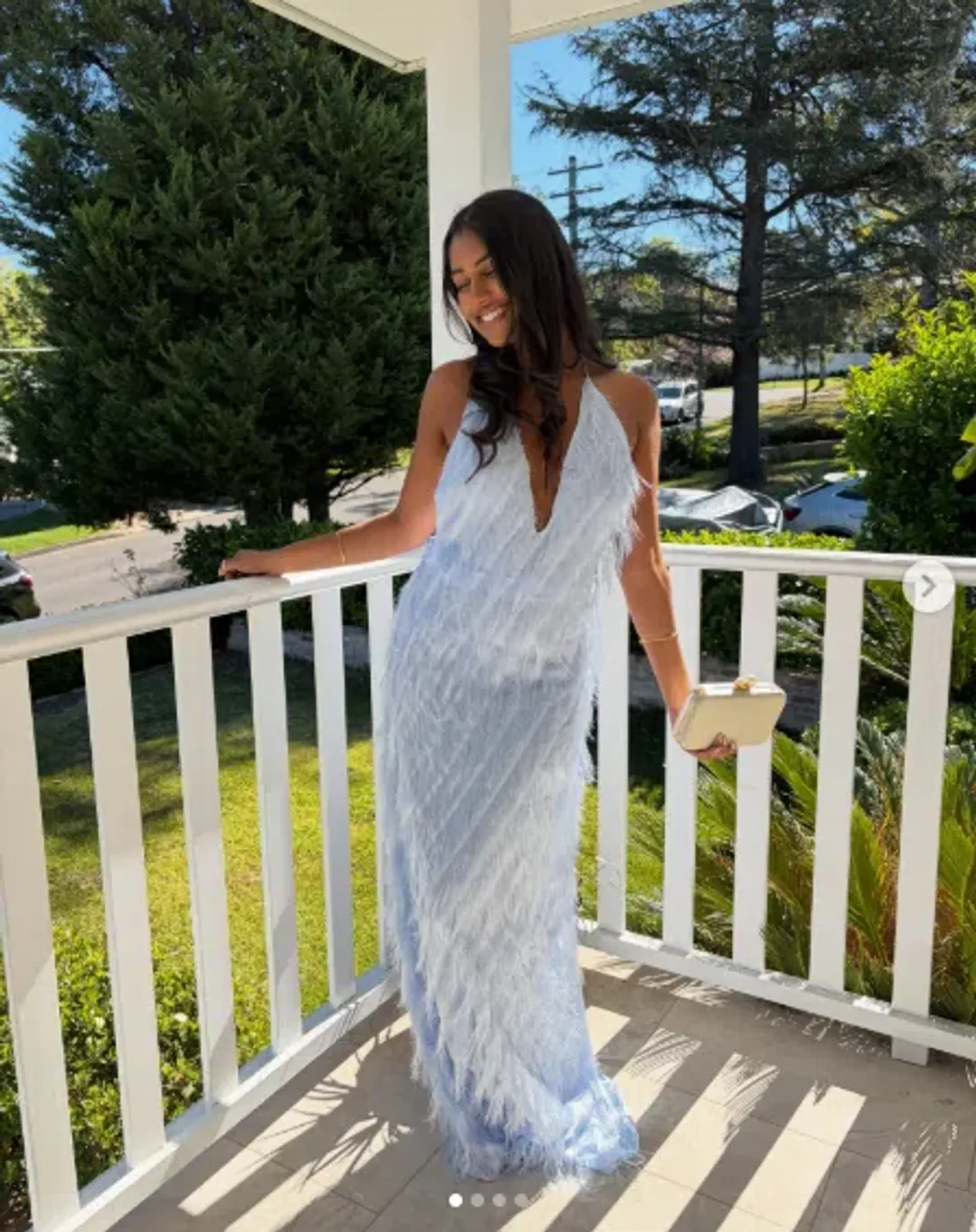 Jasook Noa Gown Powder Blue Size M / Au 10 for rent on The Volte - main image