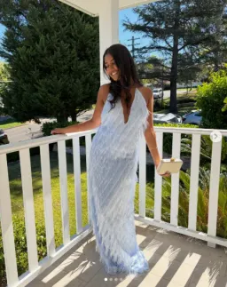 Jasook Noa Gown Powder Blue Size L / Au 12 for rent on The Volte - image 2