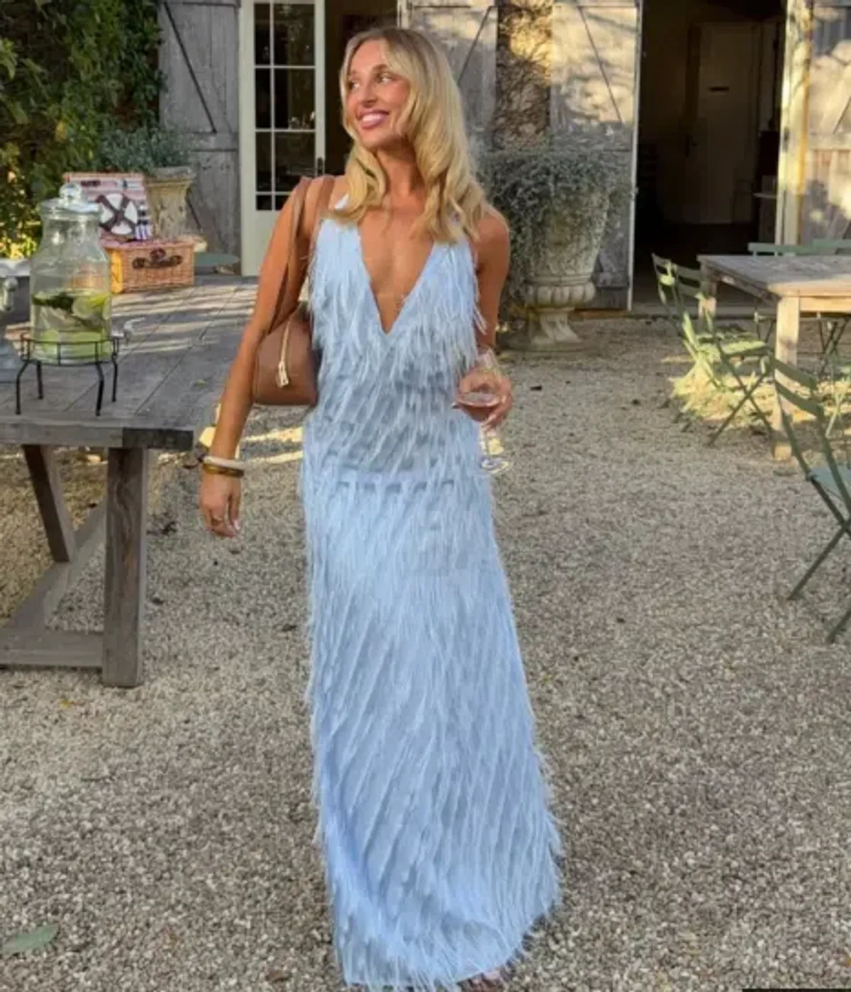 Jasook Noa Gown Powder Blue Size L / Au 12 for rent on The Volte - main image