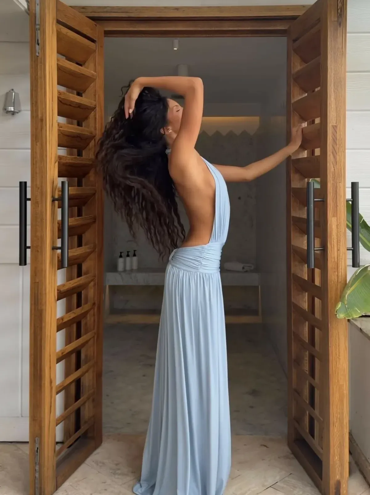BRAND NEW π©΅ Arcina Ori Santina Maxi Dress in Sky Blue Size 12 AU - L π©΅ - Image 5