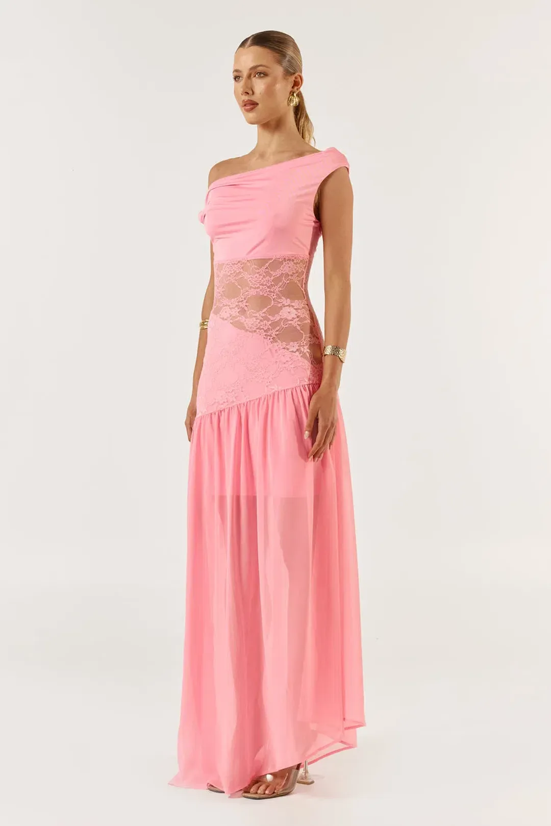Jefre Sei Capri Gown Pink Size 12 for rent on The Volte - main image
