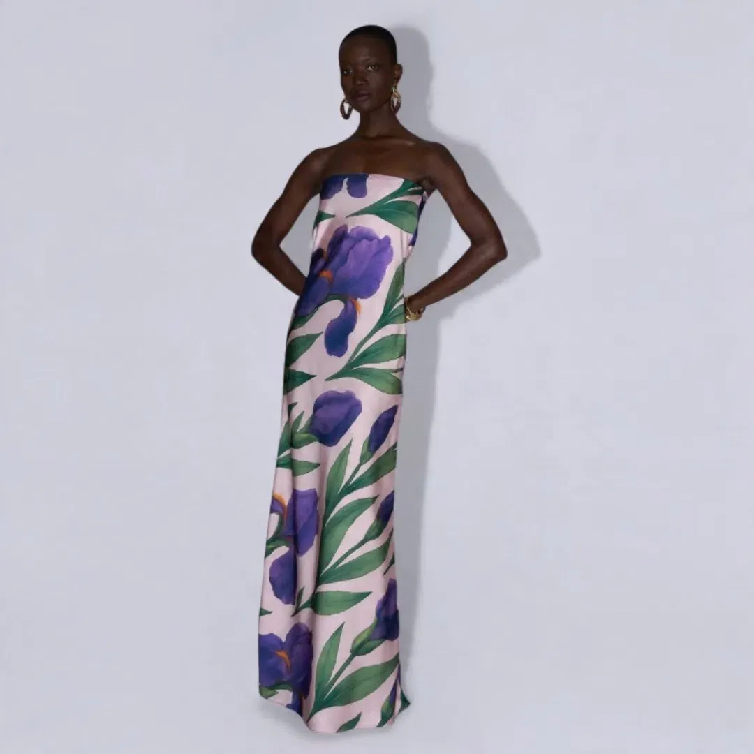 L'idee York Dress Iris Garden Size 10 for rent on The Volte - main image