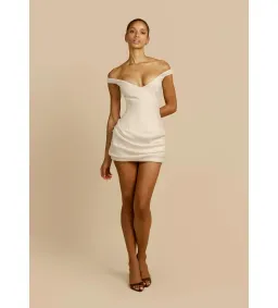 Arcina Ori Avery Mini Dress in Stone Size M/AU10 for rent on The Volte - image 2