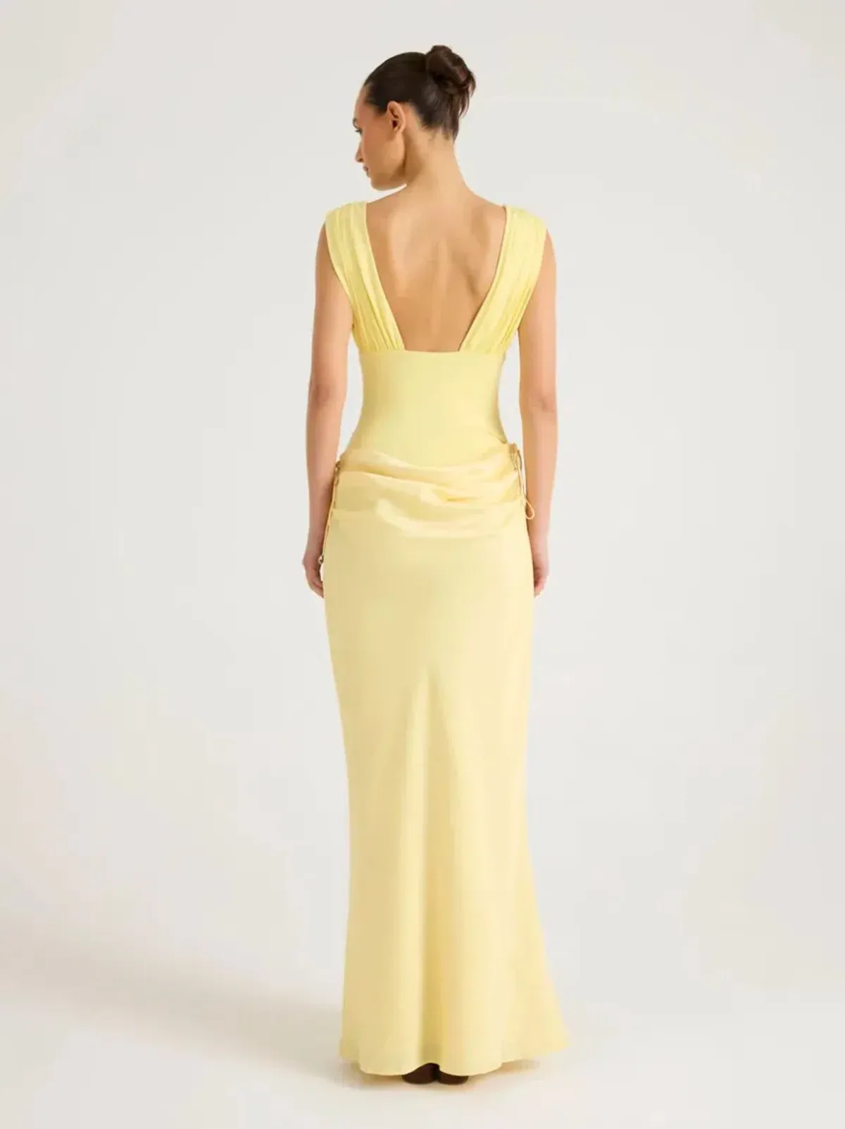 Benni Monroe Maxi Dress Lemon sz 8 - Image 3