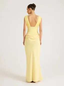 Benni Monroe Maxi Dress Lemon sz 8 for rent on The Volte - image 3