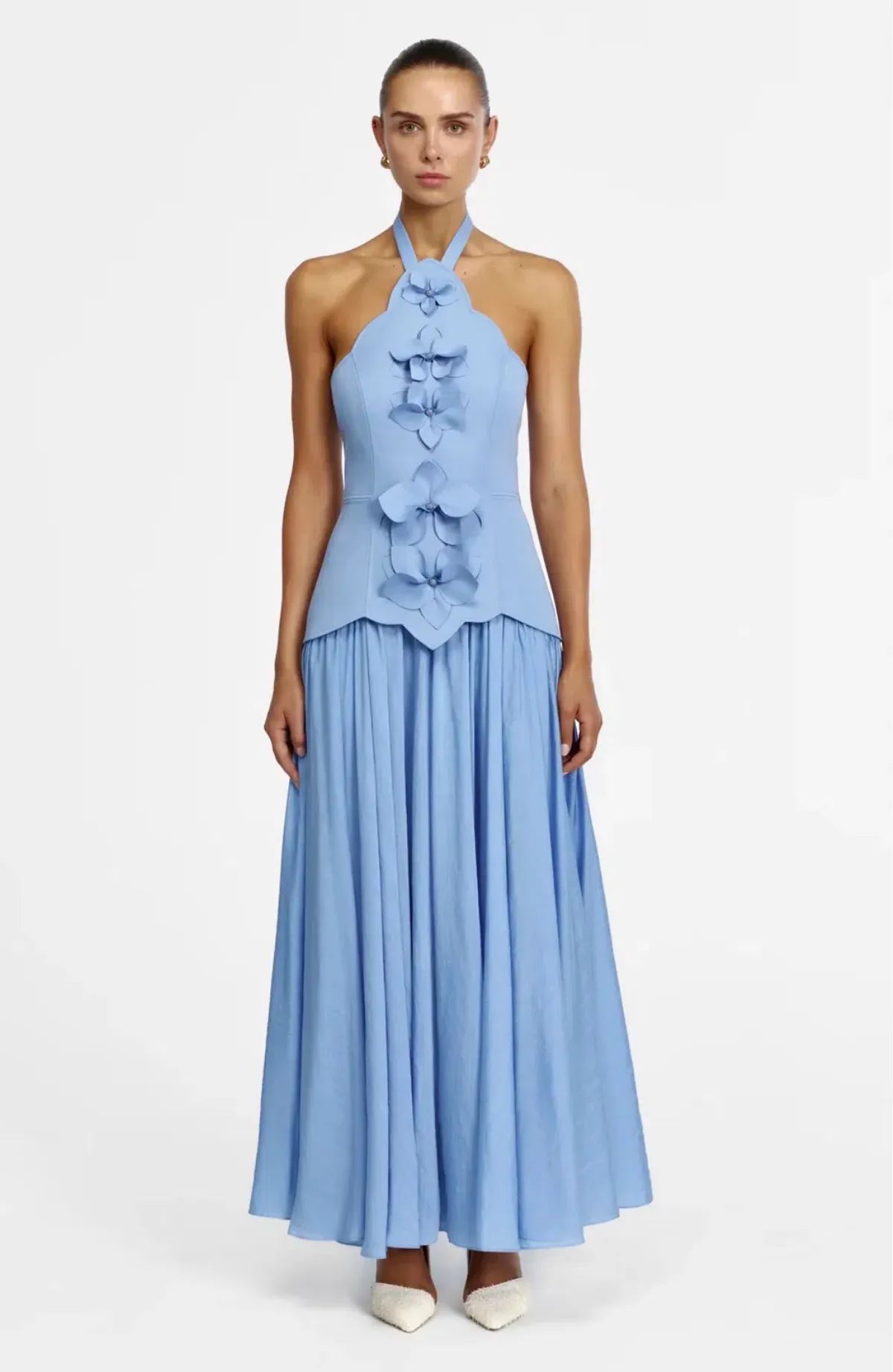Acler Milliken maxi dress deep sky size 10 - Image 1