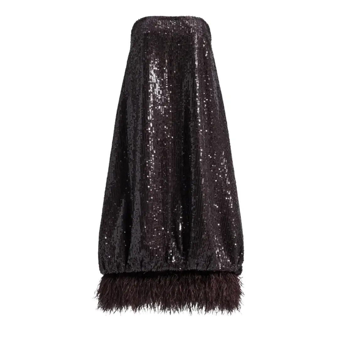 Aje Elysian Sequin Maxi Dress for rent on The Volte - main image
