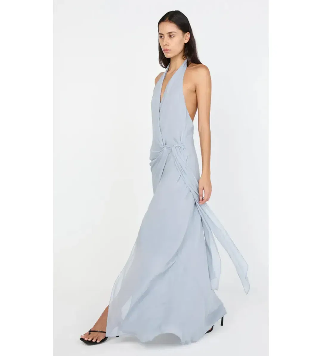BEC AND BRIDGE SONEVA WRAP DRESS IN CLOUD BLUE SIZE 6 for rent on The Volte - main image