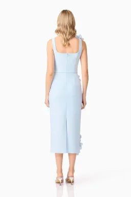 Elliatt Chantelle 3D Midi Dress In Blue for rent on The Volte - image 4