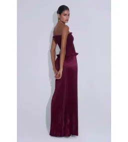 L'Idee Maya Gown in Wine Size AU8 for rent on The Volte - image 3