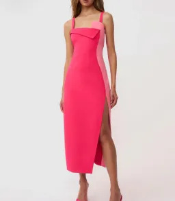 Phillipa fold contrast dress for rent on The Volte - image 1