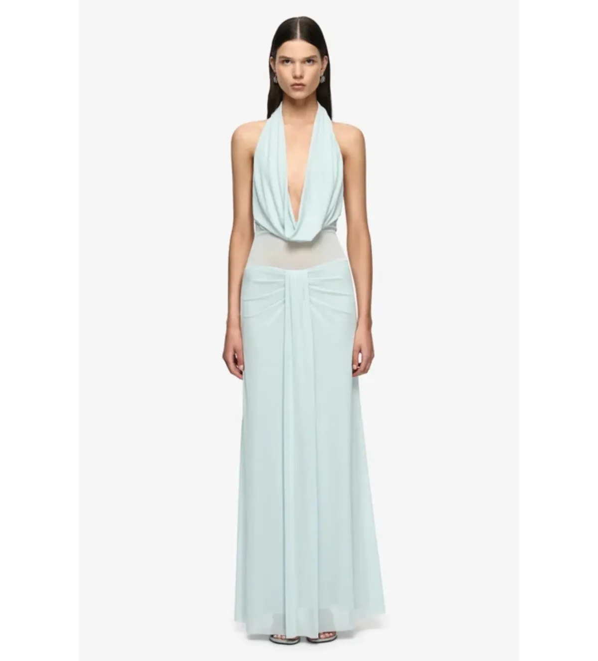 Bec and Bridge Isora Halter Maxi Dress in Mist Size AU10 - Image 1