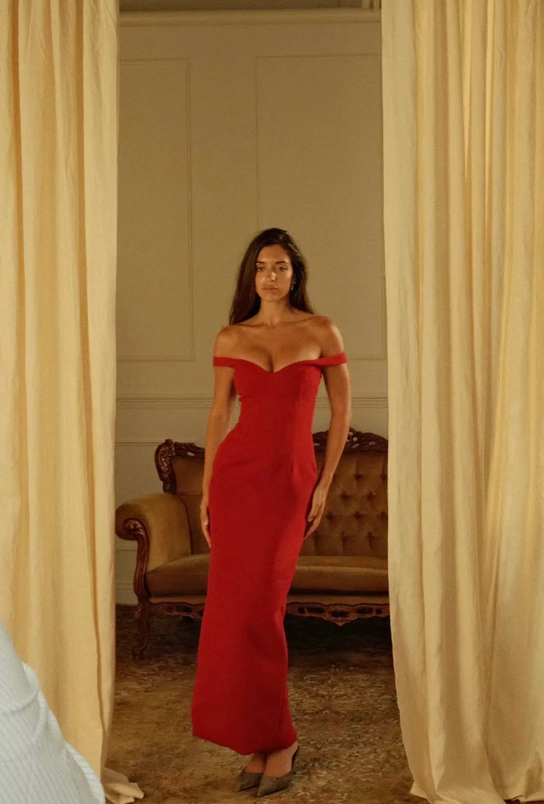 Arcina Ori Ellery dress red size M 10 for rent on The Volte - main image