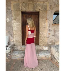 Desero Jacare Mallorca Top and Skirt Set in Rouge Size AU10 for rent on The Volte - image 2