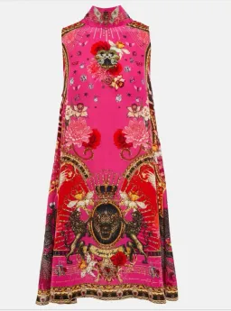 Camilla x Robbie Williams self-tie silk dress for rent on The Volte - image 4