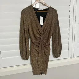 Sheike Studio Dress - Gold for rent on The Volte - image 4