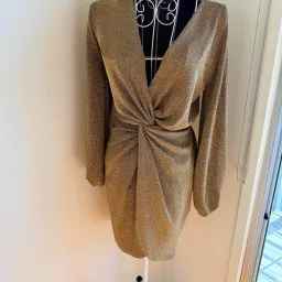Sheike Studio Dress - Gold for rent on The Volte - image 2