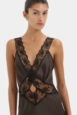 Chocolate Aries Cut Out Gown for rent on The Volte - image 5