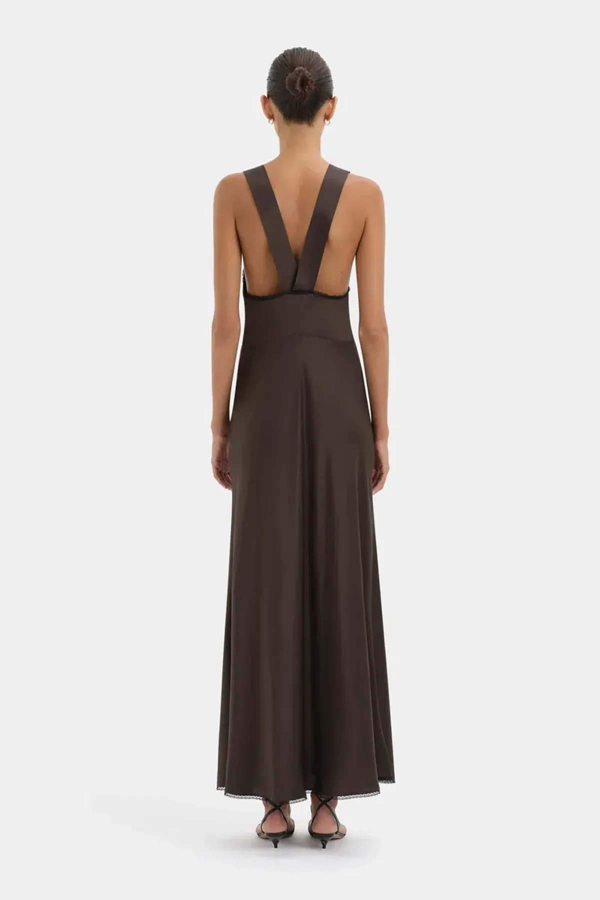 Chocolate Aries Cut Out Gown - Image 2
