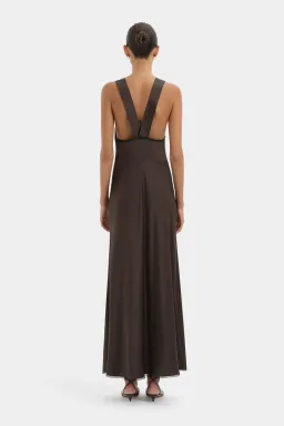 Chocolate Aries Cut Out Gown for rent on The Volte - image 2
