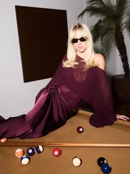 Benni Ira Maxi Dress Plum Size AU 6 for rent on The Volte - image 2