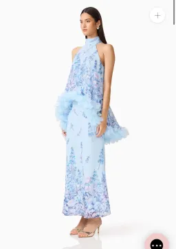 Elliatt Tulsia Floral Cape Maxi Dress for rent on The Volte - image 3