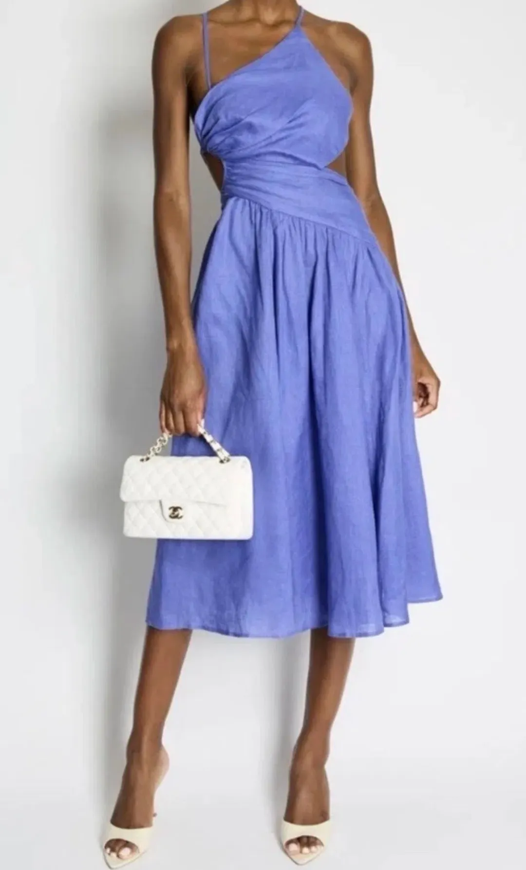 Zimmermann asymmetric tropicana dress 0P for rent on The Volte - main image