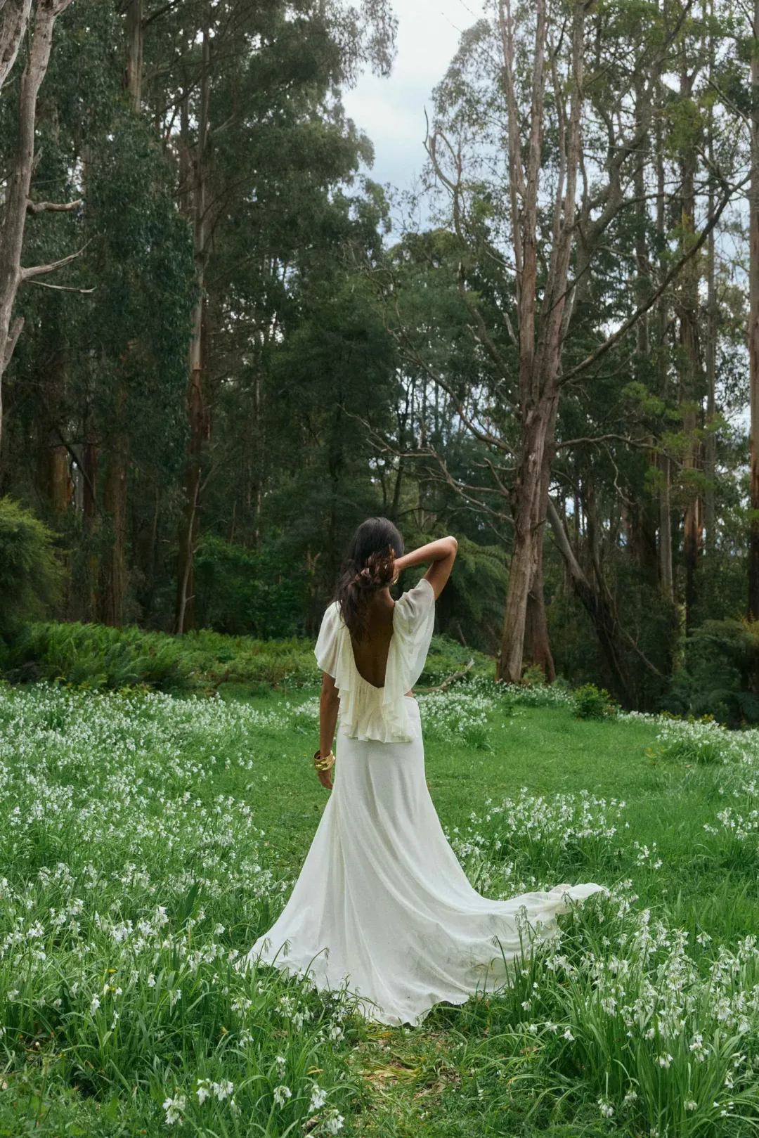 Ance Gria Clover Top & Skirt Set Ivory / White for rent on The Volte - main image