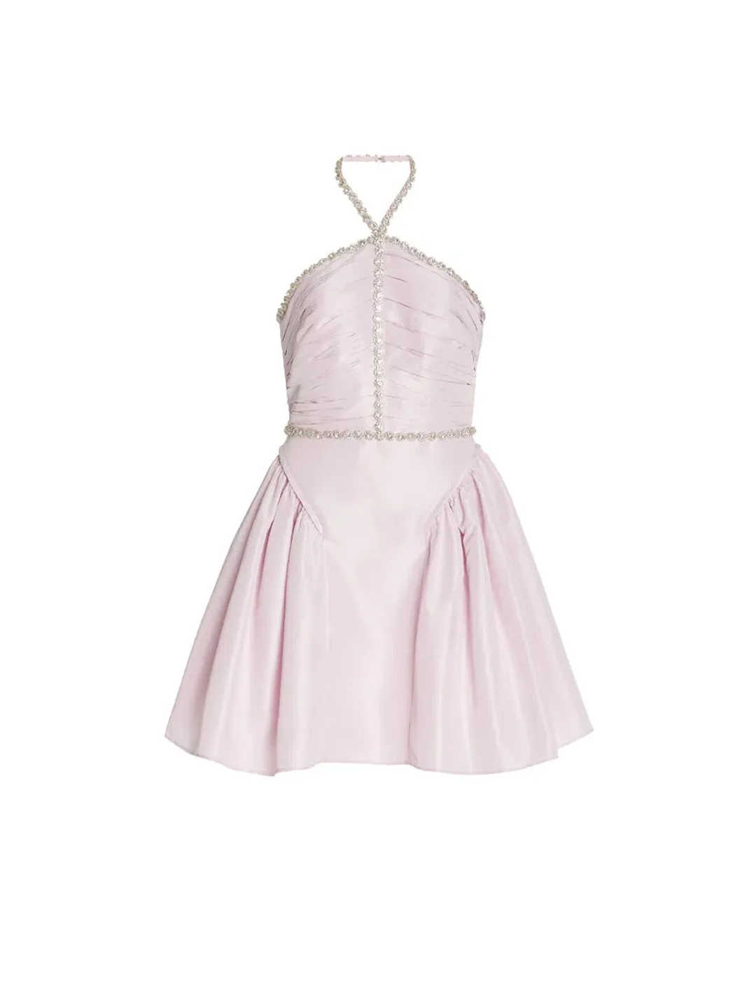 SELF PORTRAIT LILAC TAFFETA DIAMONTE MINI SIZE 8 for rent on The Volte - main image