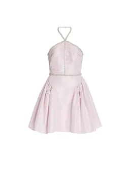 SELF PORTRAIT LILAC TAFFETA DIAMONTE MINI SIZE 8 for rent on The Volte - image 4