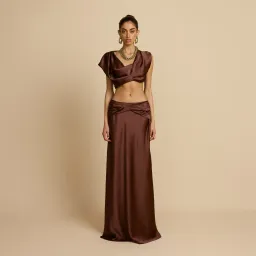 π€ Arcina Ori Andi Top & Maxi Skirt Set β Cacao Brown β Size AU 10 (M) π€ for rent on The Volte - image 5