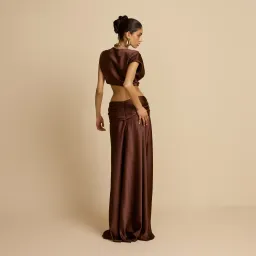 π€ Arcina Ori Andi Top & Maxi Skirt Set β Cacao Brown β Size AU 10 (M) π€ for rent on The Volte - image 2