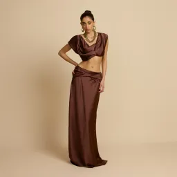 π€ Arcina Ori Andi Top & Maxi Skirt Set β Cacao Brown β Size AU 10 (M) π€ for rent on The Volte - image 7