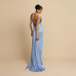 Brand New🩵 Arcina Ori Darcy Gown – Sky Blue - Size 8 AU / S Satin Maxi Dress 🩵 for rent on The Volte - image 1