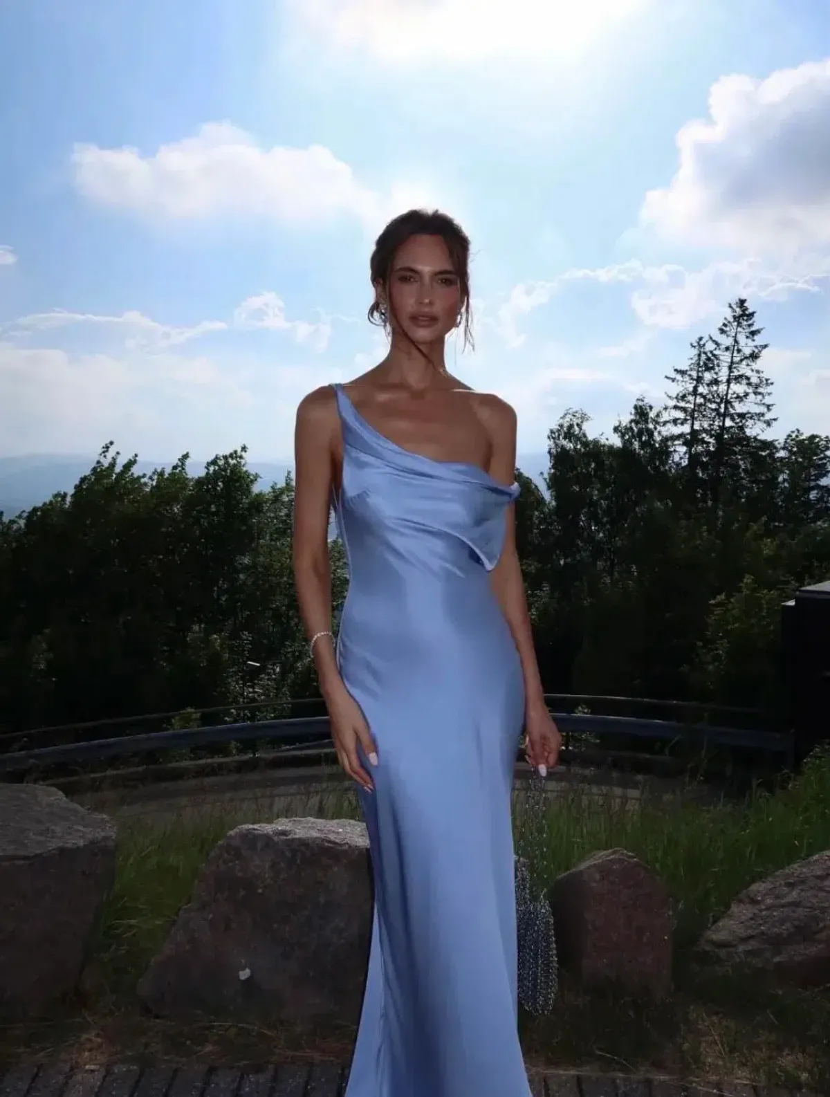 Brand Newπ©΅ Arcina Ori Darcy Gown β Sky Blue - Size 8 AU / S Satin Maxi Dress π©΅ - Image 6