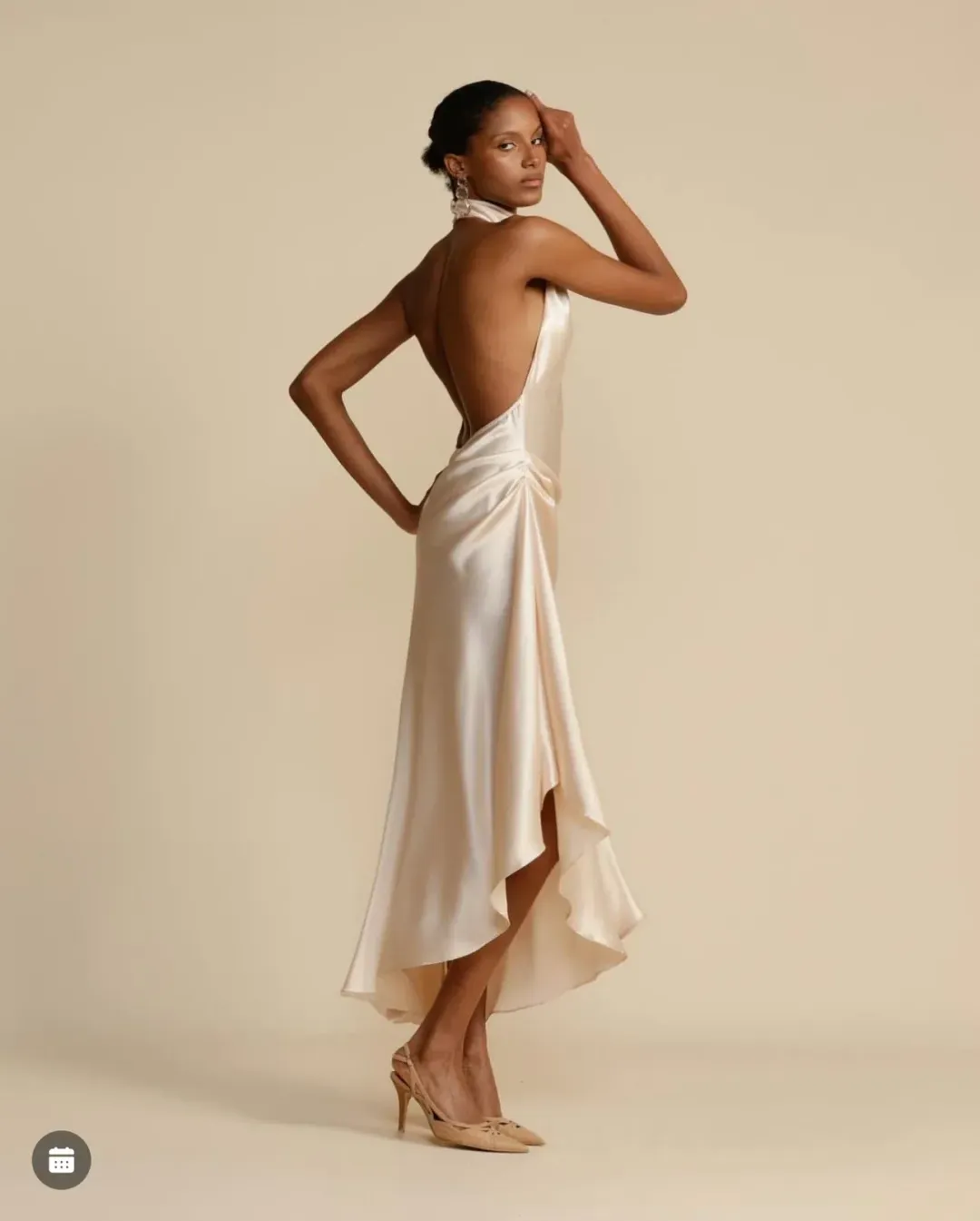 π₯ Arcina Ori Franka Dress β Blush Gold / Champagne β Size AU 10 (M) π₯ for rent on The Volte - main image