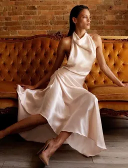 π₯ Arcina Ori Franka Dress β Blush Gold / Champagne β Size AU 10 (M) π₯ for rent on The Volte - image 7