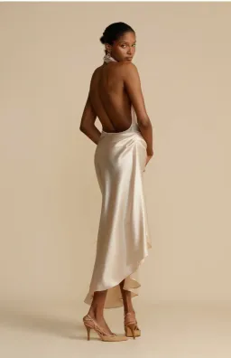 π₯ Arcina Ori Franka Dress β Blush Gold / Champagne β Size AU 10 (M) π₯ for rent on The Volte - image 3
