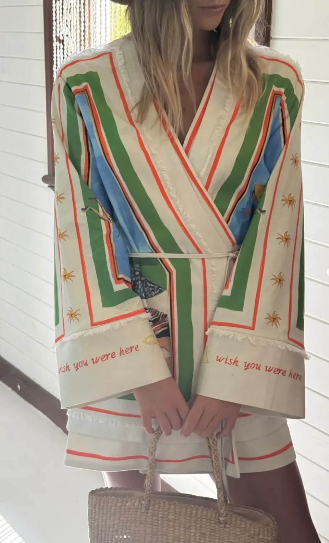 ANTIPODEAN RIPPLE EFFECT RELAXED MINI ROBE DRESS SIZE 14 for rent on The Volte - main image
