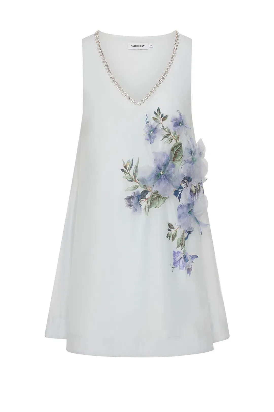 ANTIPODEAN BISOUS FLORAL SHIFT DRESS SIZE 8 for rent on The Volte - main image