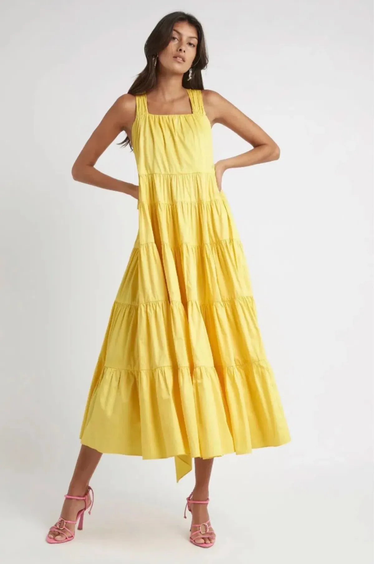 Aje Solstice Tiered Maxi Dress Size 14 - Image 1