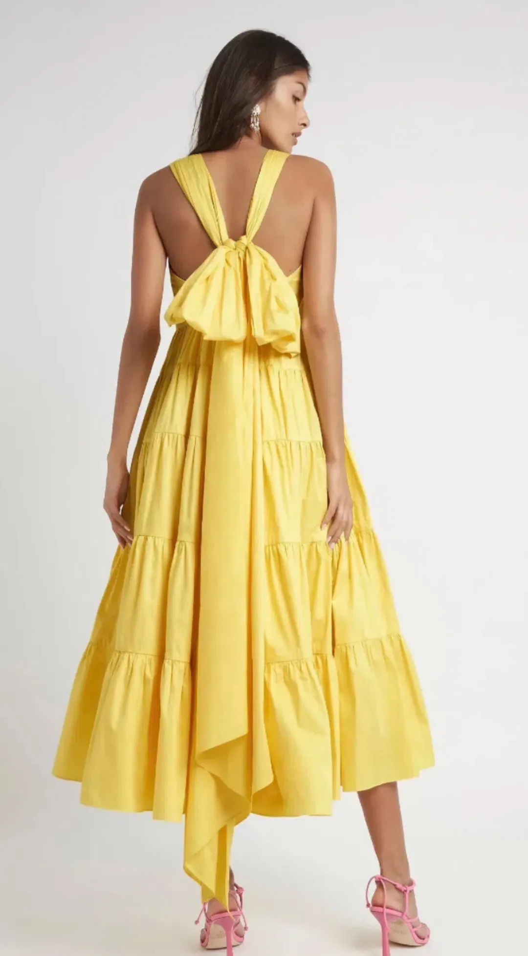 Aje Solstice Tiered Maxi Dress Size 14 for rent on The Volte - main image