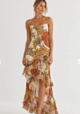 Sir Estella Ruffle Maxi Dress Size 12 for rent on The Volte - image 1