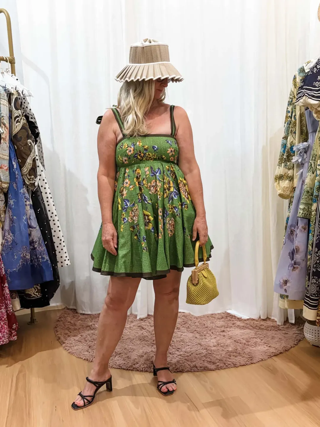 ALEMAIS PHYLLIS MINI SUNDRESS SIZE 12 for rent on The Volte - main image