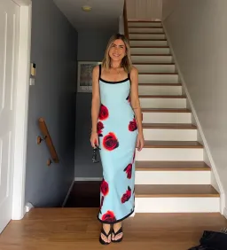 By Johnny Sky Rose Midi Dress size 8 for rent on The Volte - image 4